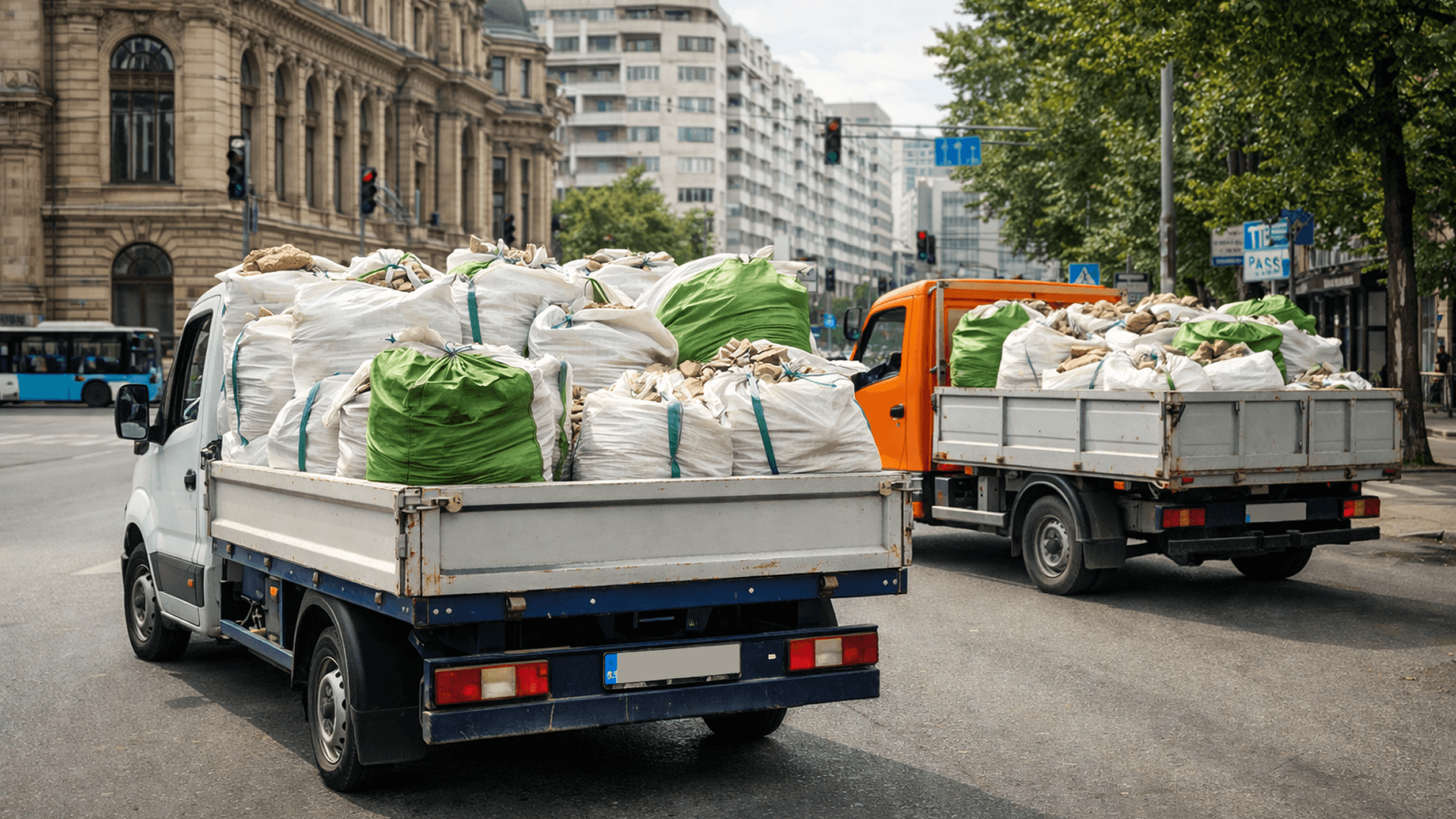 Transport moloz profesional în București